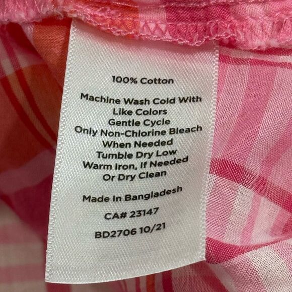 TALBOTS BUTTON-UP PLAID SHIRT. - Picture 10 of 10